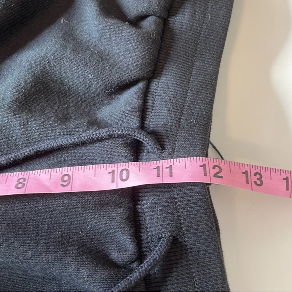 True Religion High Rise Sweat Shorts Black Medium - Picture 14 of 16